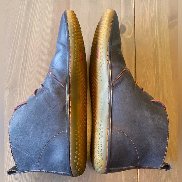 Vivo Barefoot Gobi 2 Urban Dark Blue with Red Stitching Leather Boots - Size 12 - Picture 6 of 10